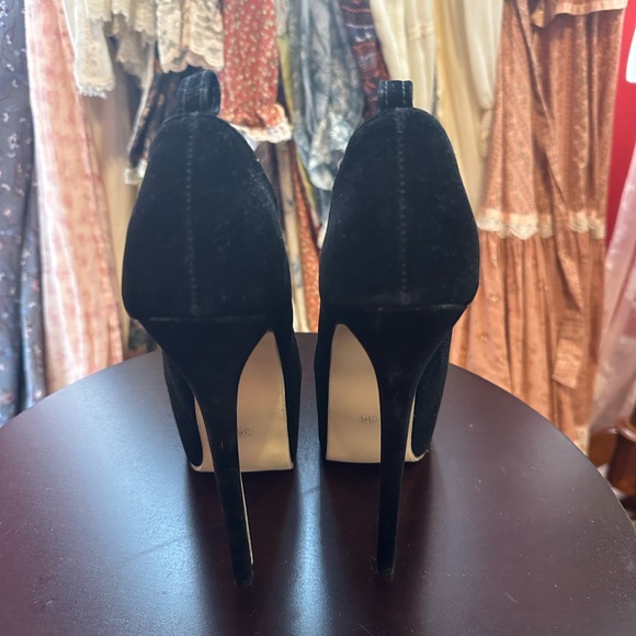 DiJiGirls platform suede open toe booties - Picture 6 of 7